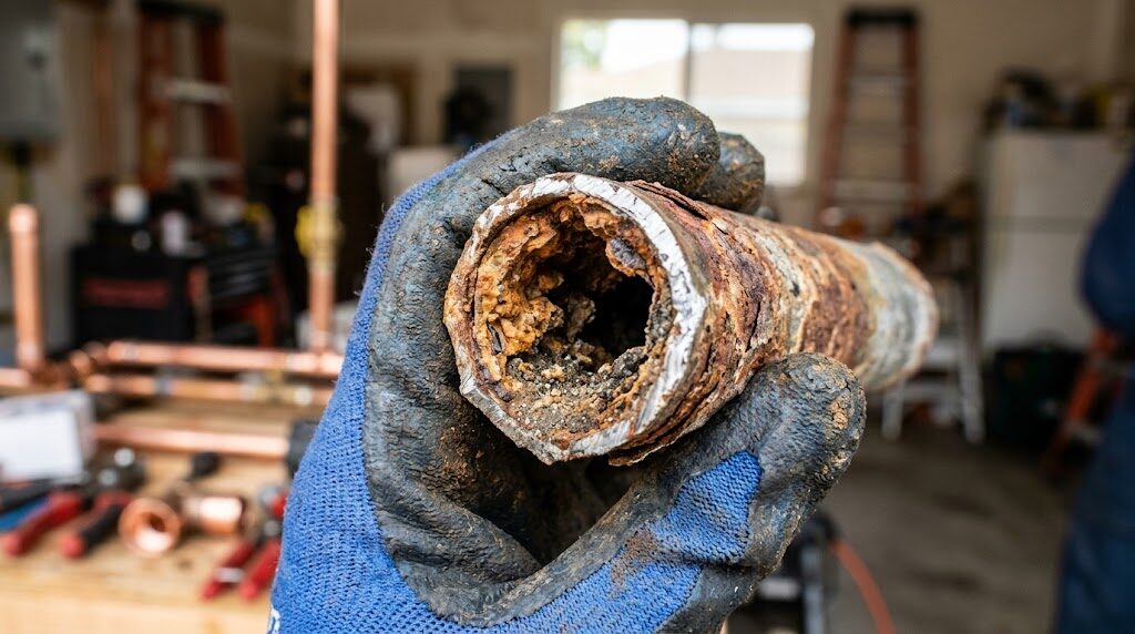 Galvanized pipes rusting out in a South Bay home - when to repipe