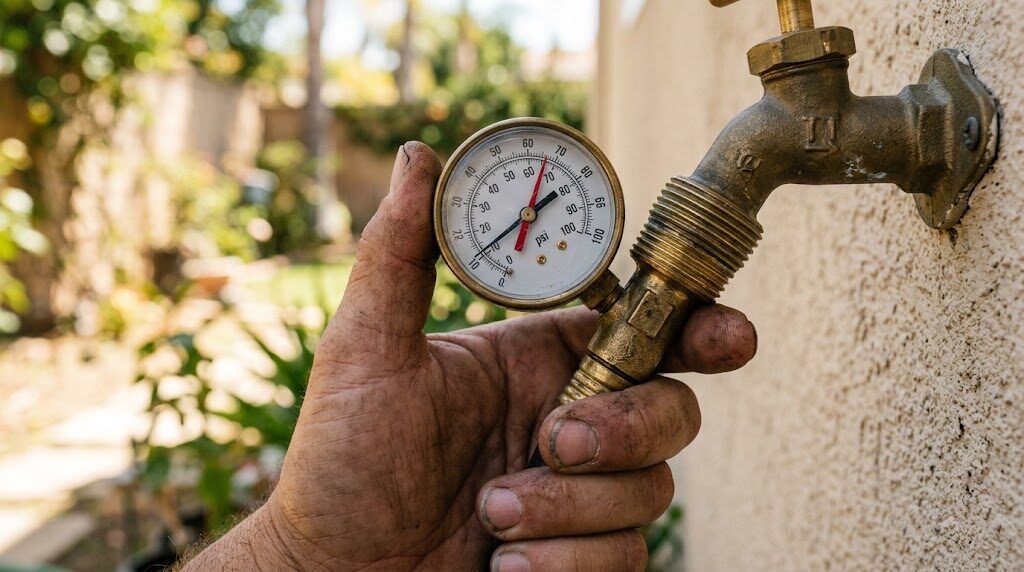 Low water pressure diagnosis in a South Bay home