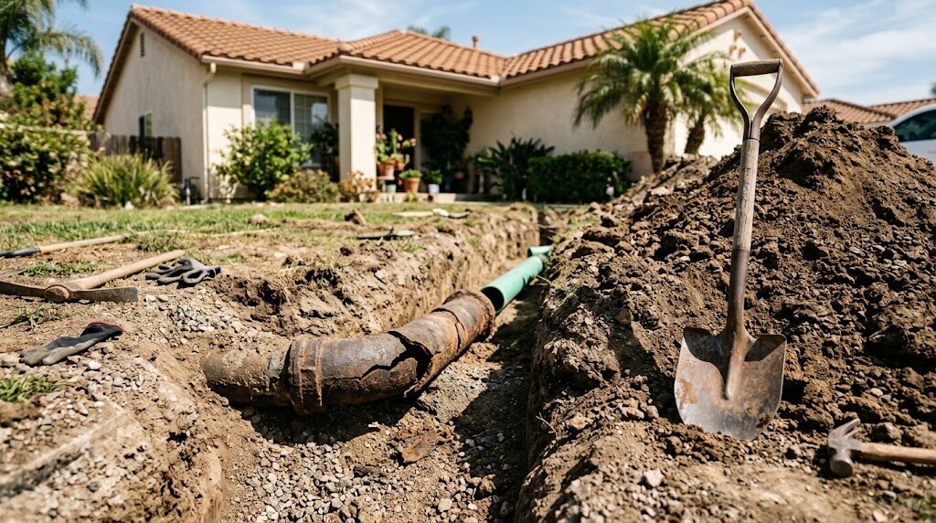 JND Plumbing — sewer line replacement, South Bay